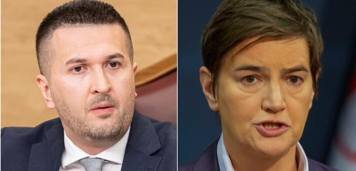 Pejović i Brnabić (Foto: Skupština Crne Gore/AP)