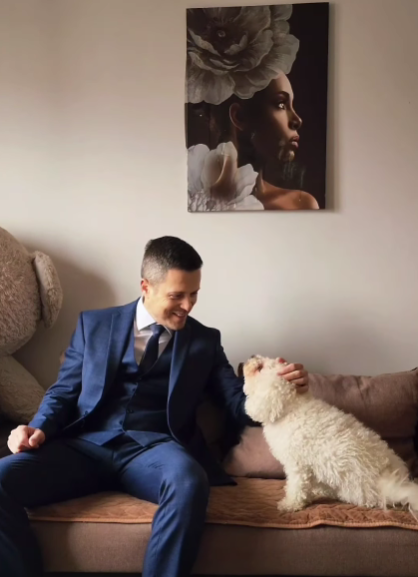 Mujović sa Medom (Foto: Aleksandar Dragićević/Facebook)