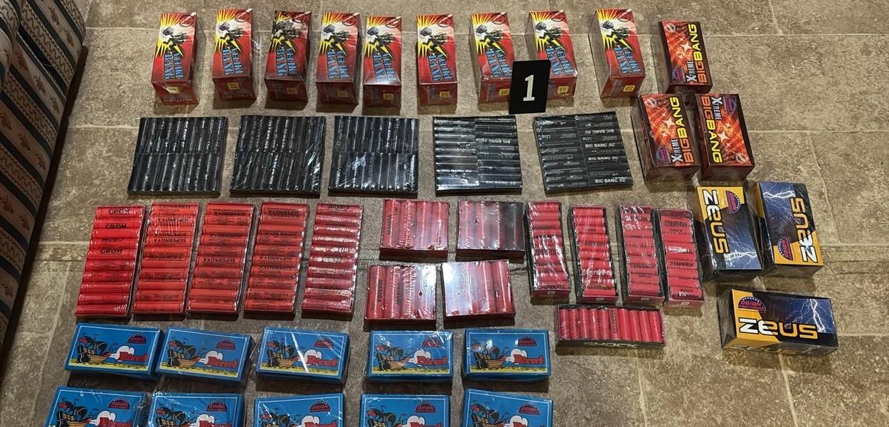 Oduzete petarde (Foto: Uprava policije)