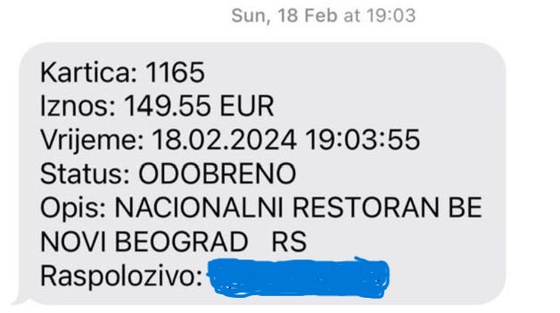 MINISTAR ZVANIČNO NIJE BIO U SRBIJI, KARTICA JESTE: Dokaz o plaćanju u Beogradu