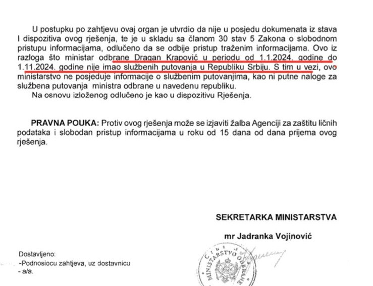 ISTINA ILI OBMANA: Dopsi Ministarstva odbrane upućen MANS-u