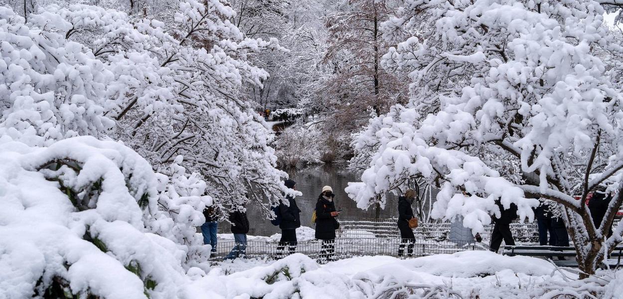 Snijeg u Njujorku (Foto: AP/Adam Gray)