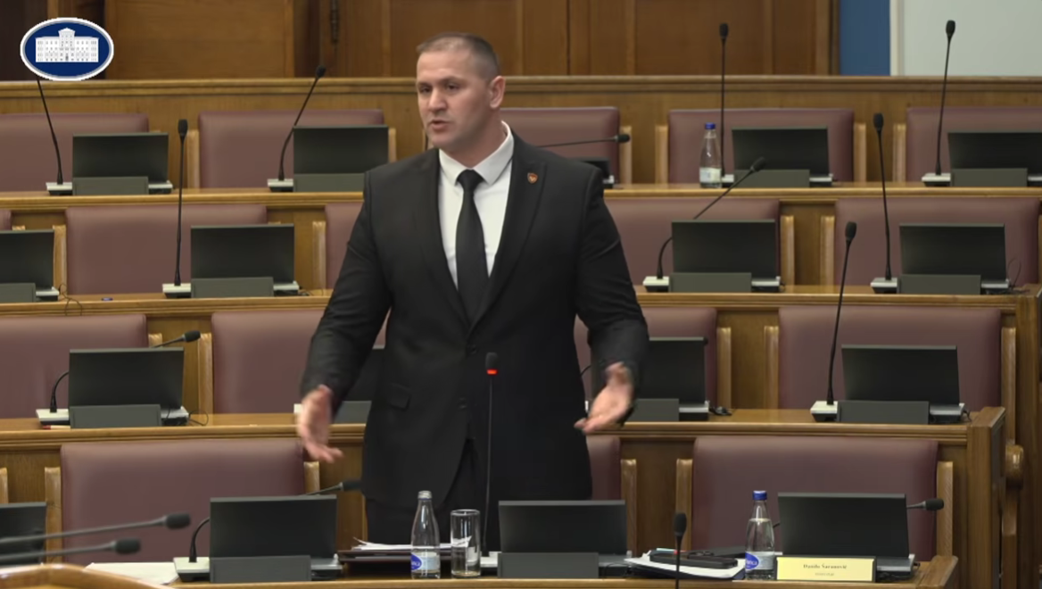 Lazar Šćepanović (Foto: Skupština Crne Gore/Youtube)