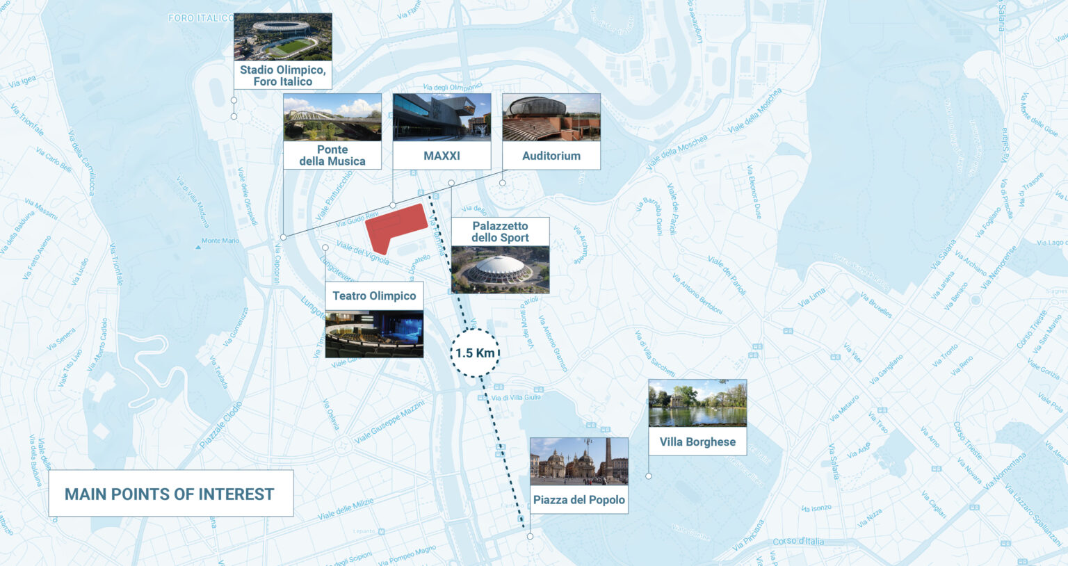 Glavne znamenitosti u blizini bivše kasarne Guido Reni