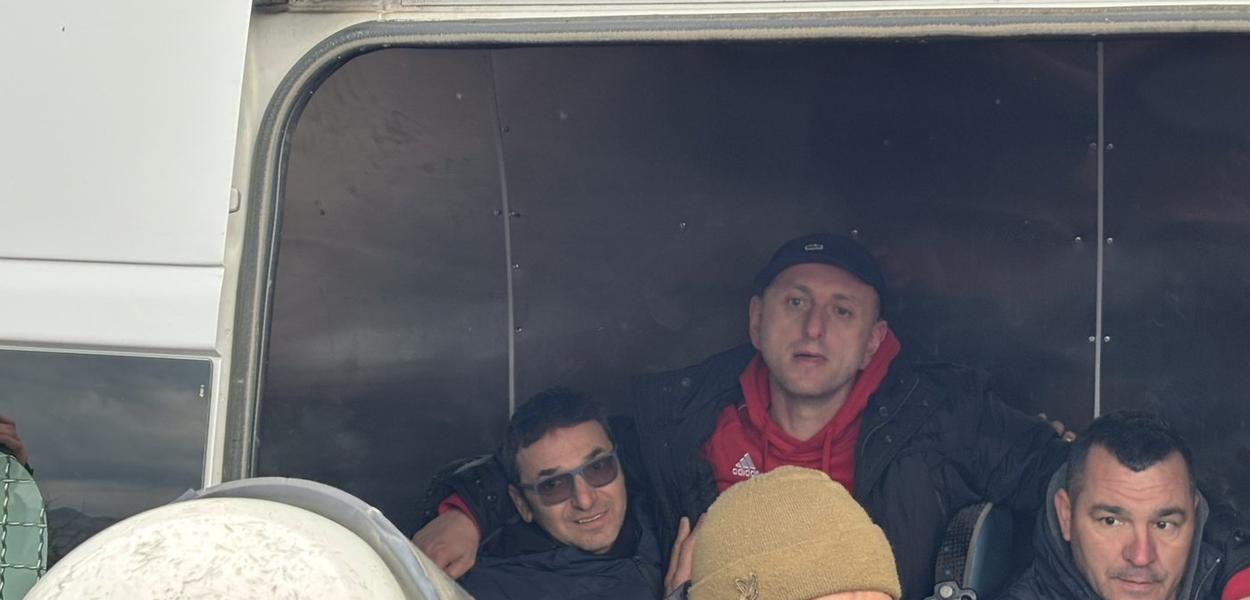 Knežević u vozilu policije (Foto: Portal ETV/Ana Šofranac)