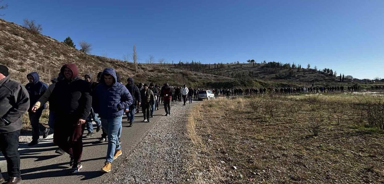 Marš na Botun: Sa protesta održanog 31. decembra prošle godine (Foto: Portal ETV/Ana Šofranac)