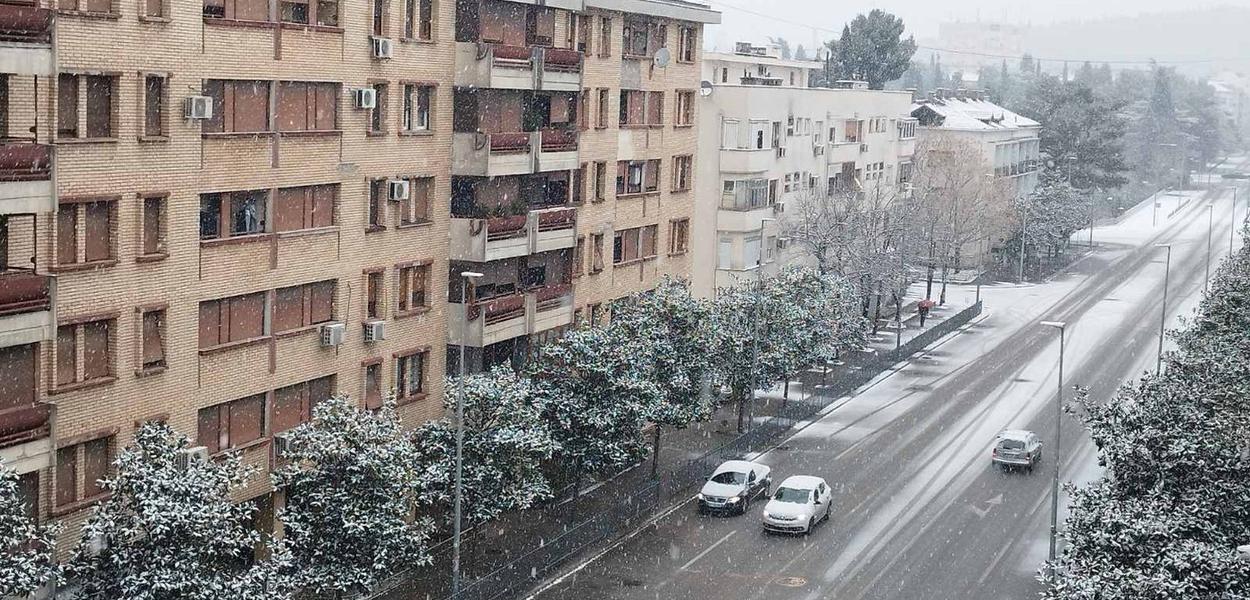 Snijeg u Podgorici (Foto: Portal ETV)