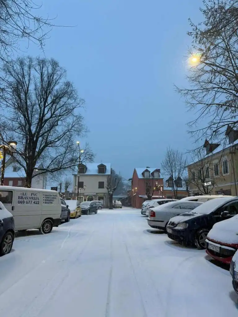 Snijeg na Cetinju