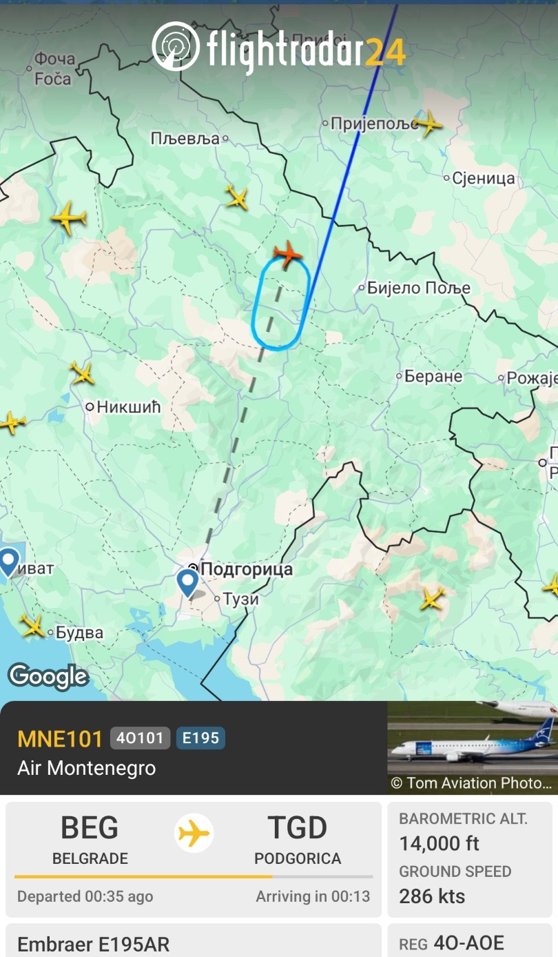 Let Beograd Podgorica