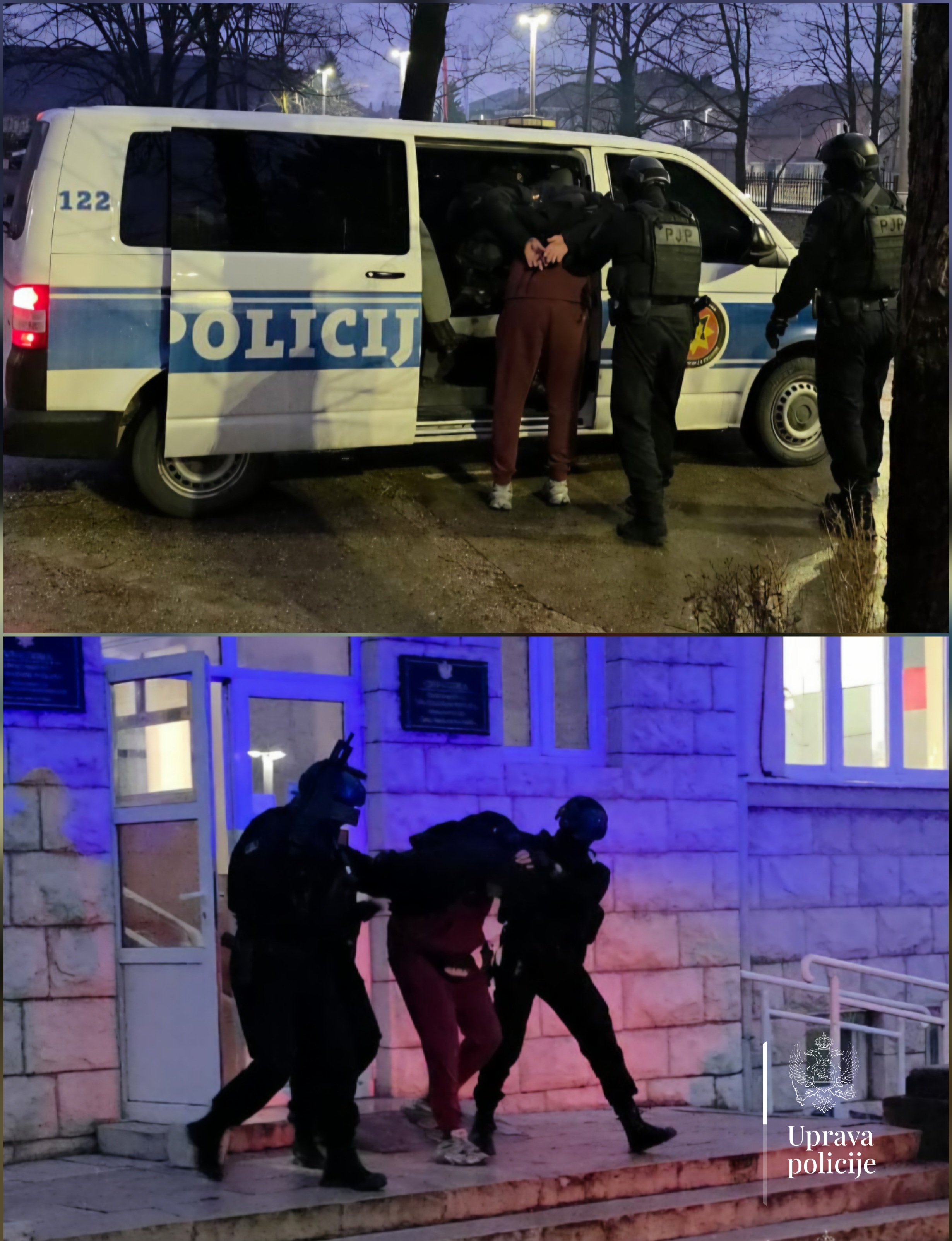 Tokom hapšenja Ilije Racanovića