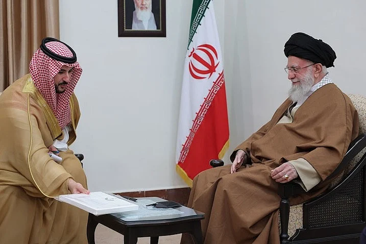 Kalid bin Salman i Ali Hamenei (Foto: X)