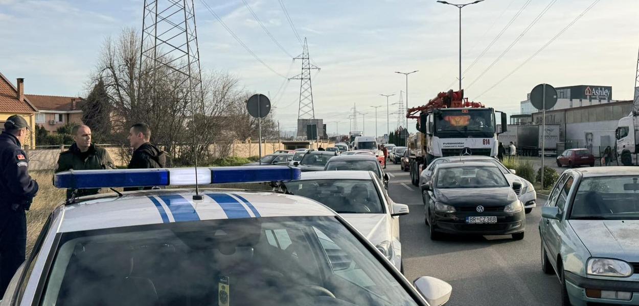 From one of the blockades organized by Botun and Zeta residents (Foto: Portal ETV/Miraš Dušević)
