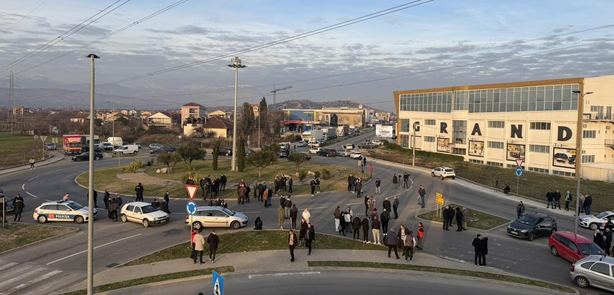 Blokada u Donjoj Gorici (Foto: Portal ETV/Miraš Dušević)
