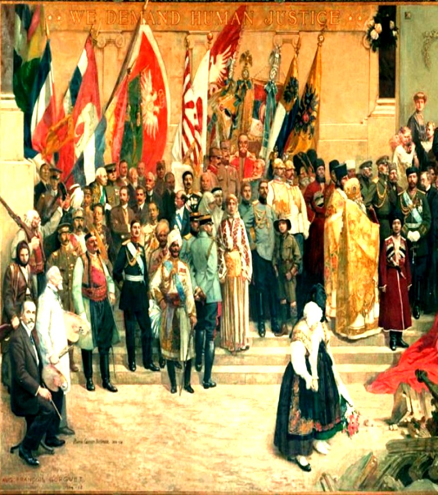 Crnogorska zastava u Parizu, na mirovnoj konferenciji, 1919. godine