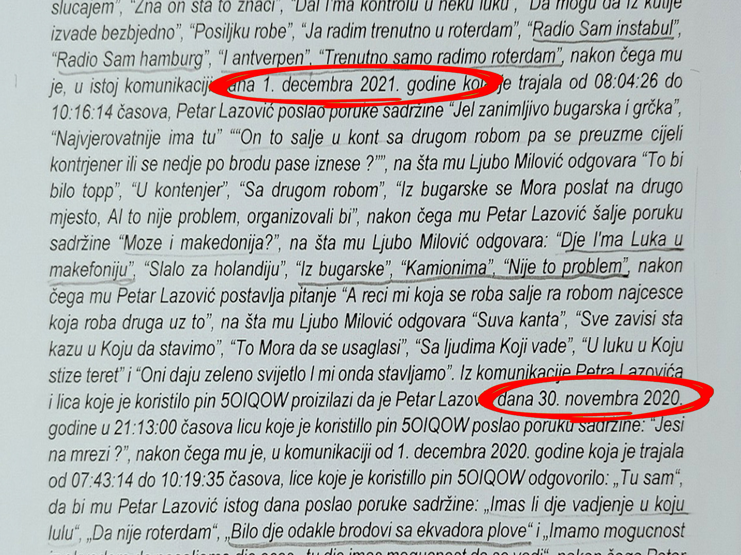 GREŠKE U DATUMIMA: Izvod iz Naredbe o sprovođenju istrage