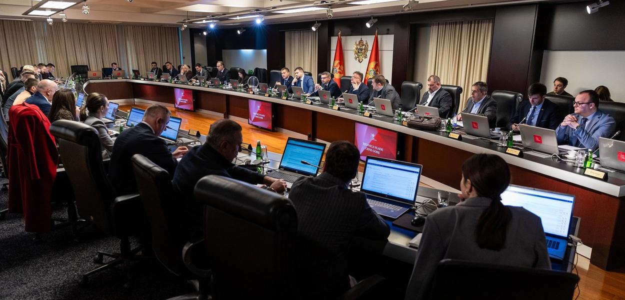 Sa današnje sjednice Vlade (Foto: Đorđe Cmiljanić/Vlada Crne Gore)