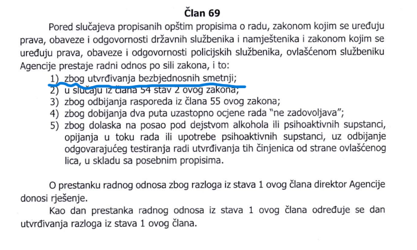 OZAKONJENJE EKSPRESNOG OTKAZA: Član 69 predloženih izmjena i dopuna Zakona o ANB-u