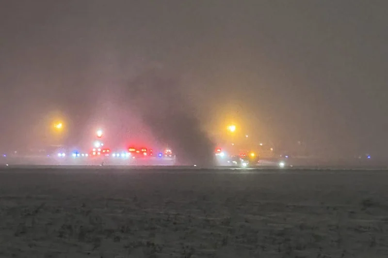 Mjesto gdje je pao privatni avion u SAD-u (Foto: X)