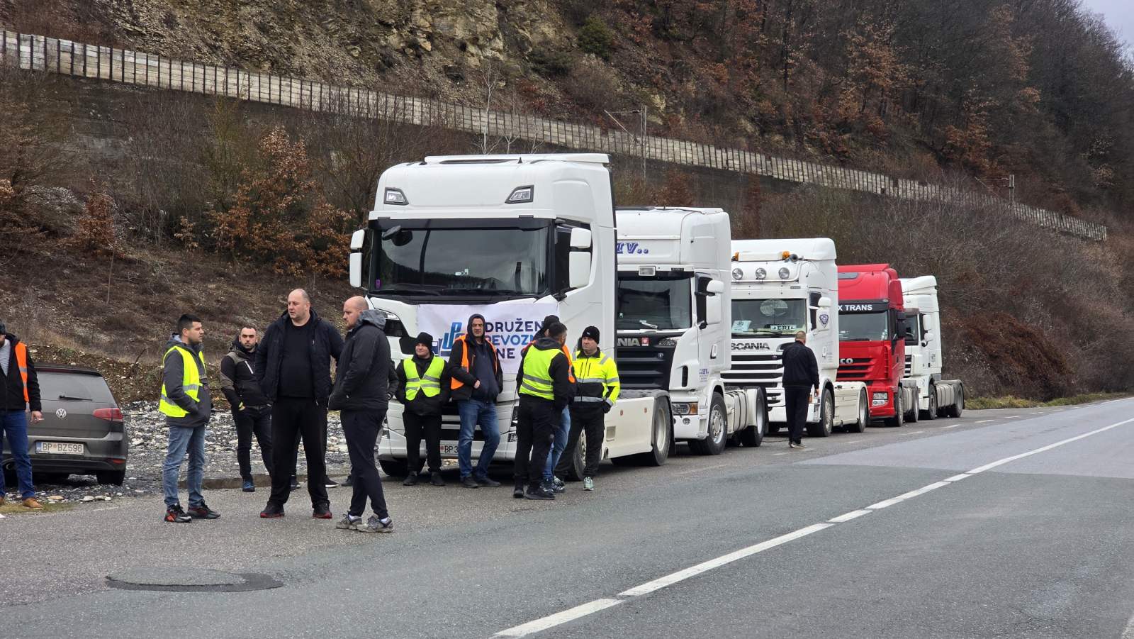 Blokada granica prevoznici kamioni