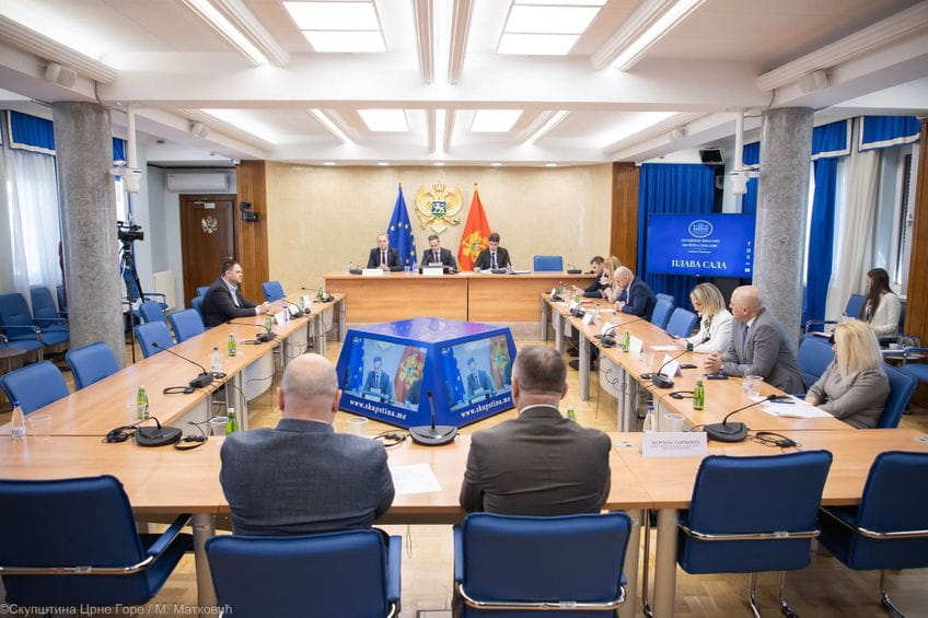 Sa današnje sjednice Odbora za ekonomiju, finansije i budžet (Foto: Skupština Crne Gore)