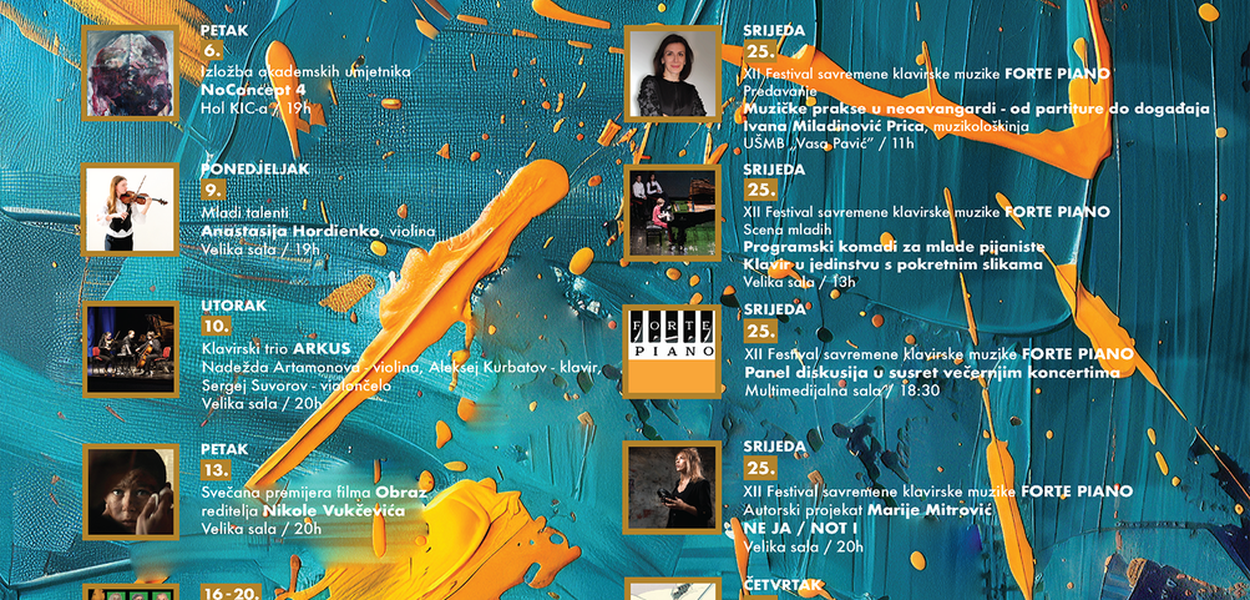 Program za februar (Foto: KIC Budo Tomović)