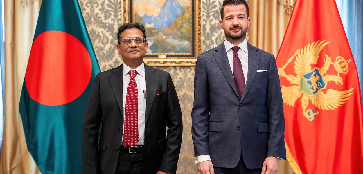 Milatović i ambasador Bangladeša (Foto: Kabinet predsjednika Crne Gore)