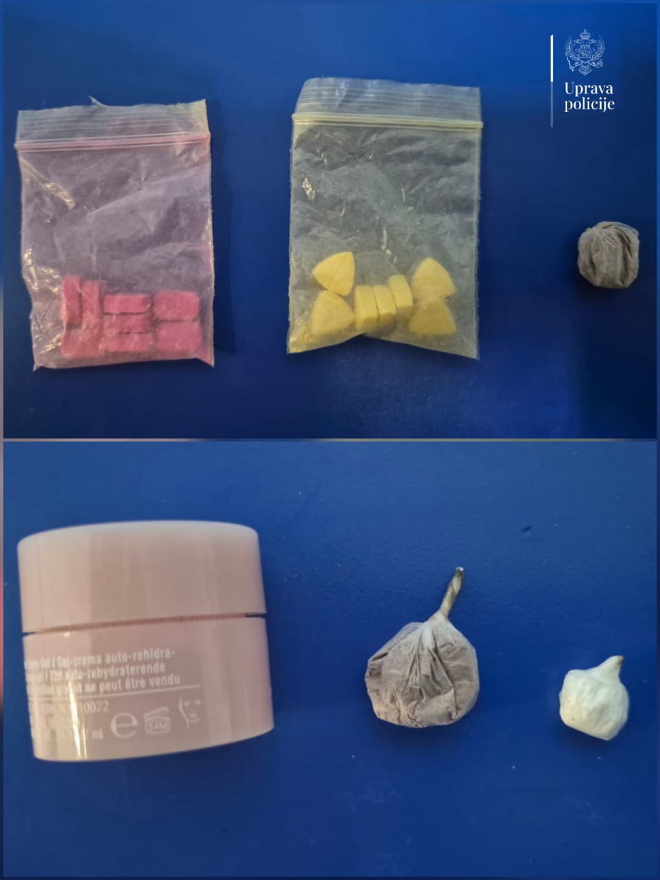 Pronađena droga (Foto: Uprava policije)