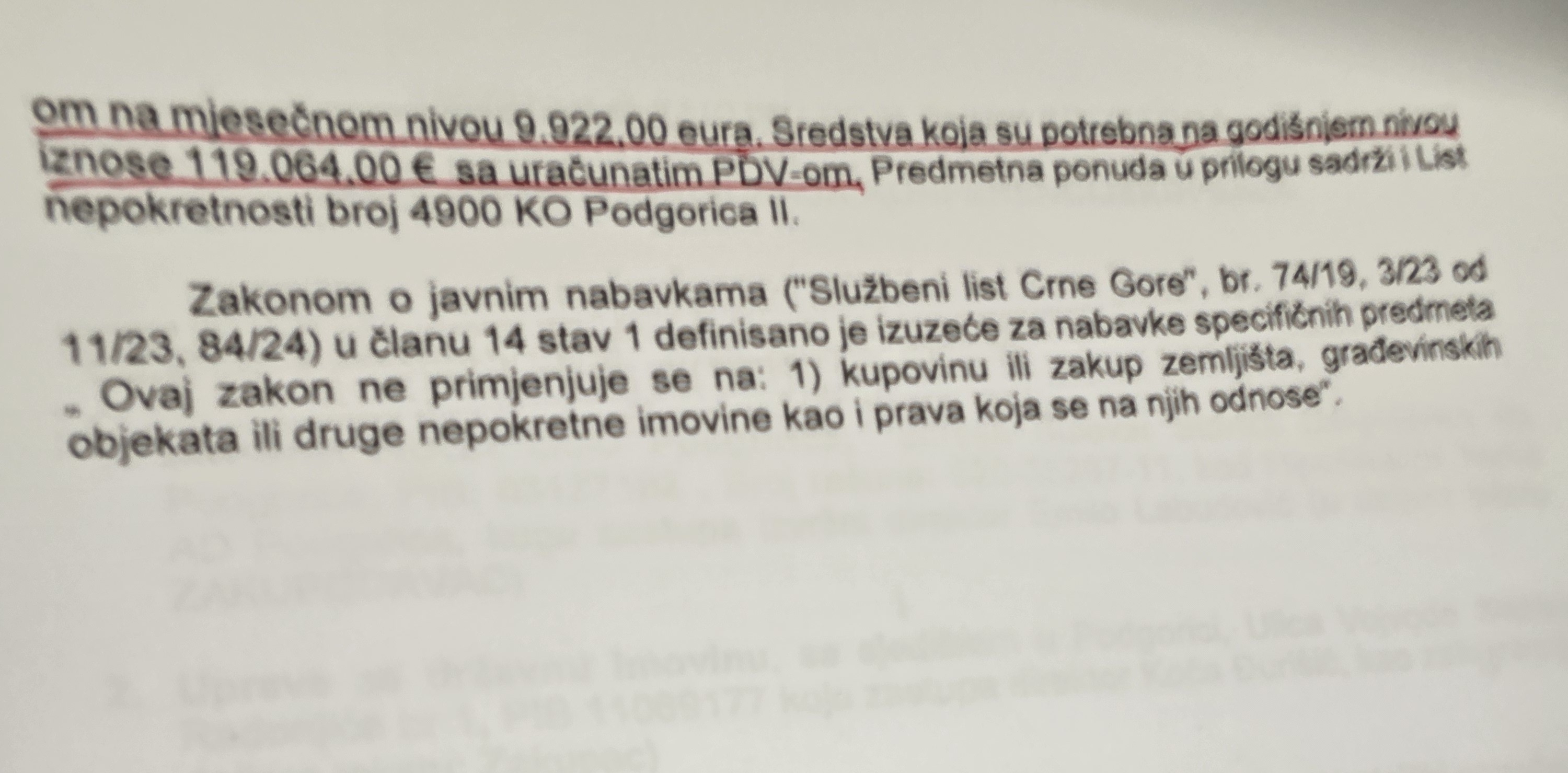 GODIŠNJI IZNOS DRŽAVNOG NOVCA ZA ,,SRPSKU KUĆU": Dtalj ugovora 