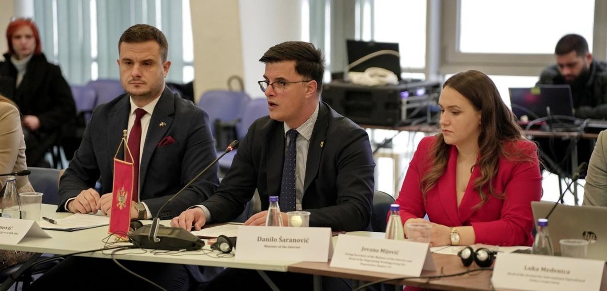 Sa sastanka Pododbora za pravdu, slobodu i bezbjednost (Foto: MUP)