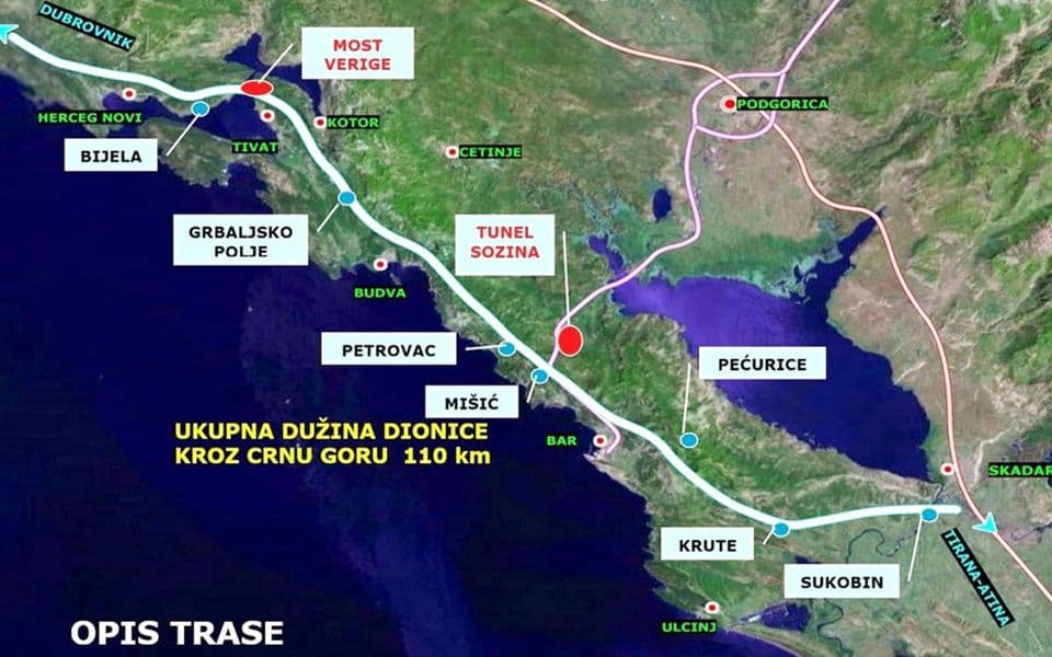 Jadransko jonski koridor (Foto: Monteput)