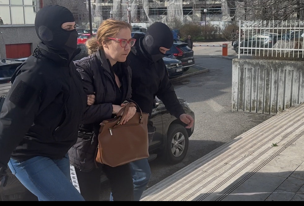 Privođenje Vesne Bratić u SPO (Foto: TV E/Ivona Đokić)