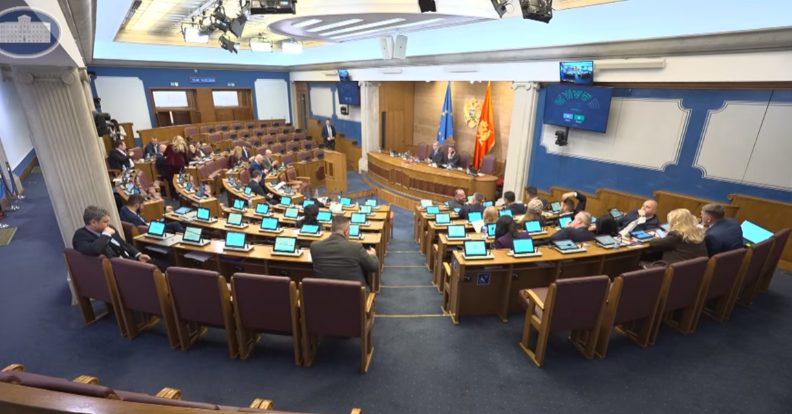 Sa današnje sjednice Skupštine (Foto: Stop kadar)