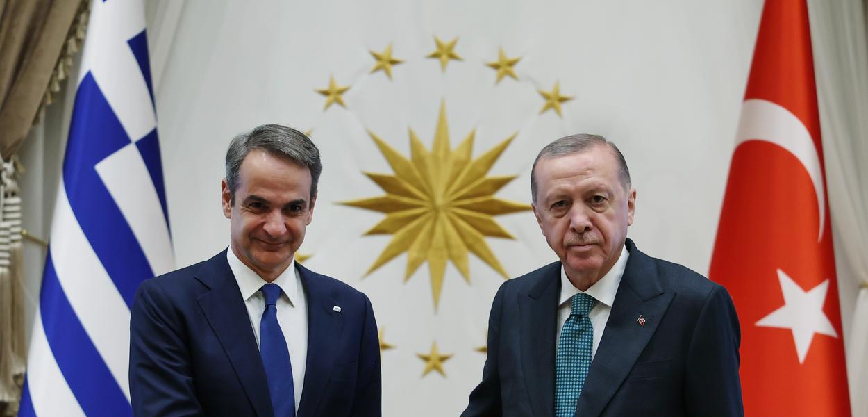 Micotakis i Erdogan (Foto: Turkish Presidency via AP)