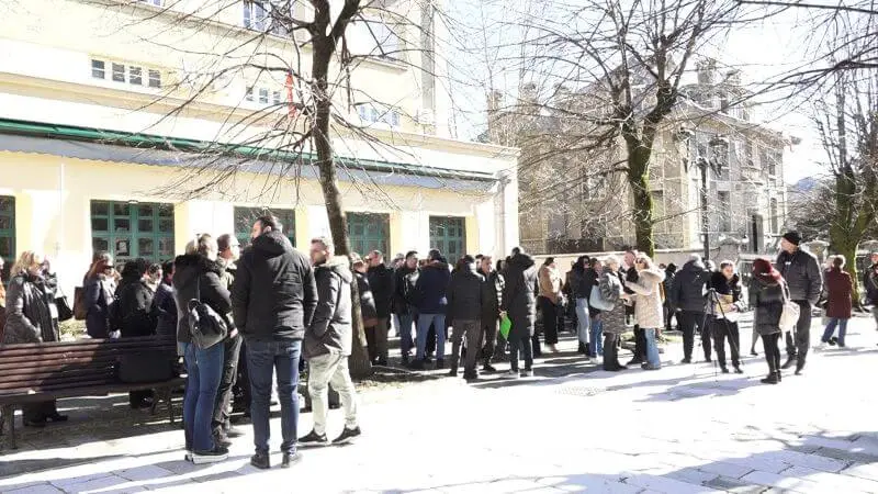 Sa protesta na Cetinju (Foto: RTV Cetinje)