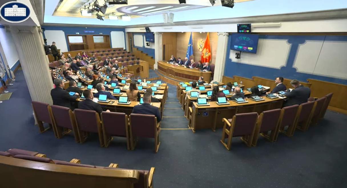 Sa današnje sjednice Skupštine (Foto: Stop kadar)