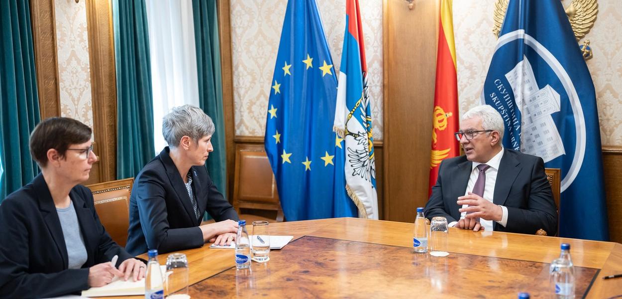 Sa sastanka Paniklove i Mandića (Foto: Skupština Crne Gore)