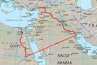 Mapa Velikog Izraela  (Foto: Wikimedia)