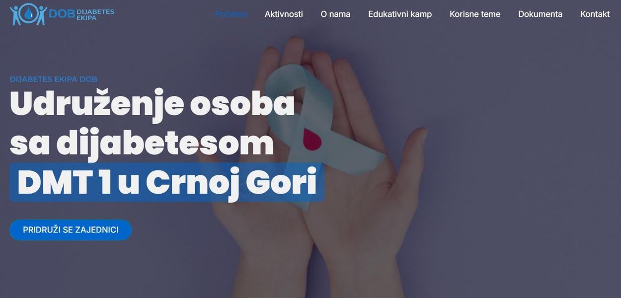 Sajt NVU Dijabetes ekipa DOB