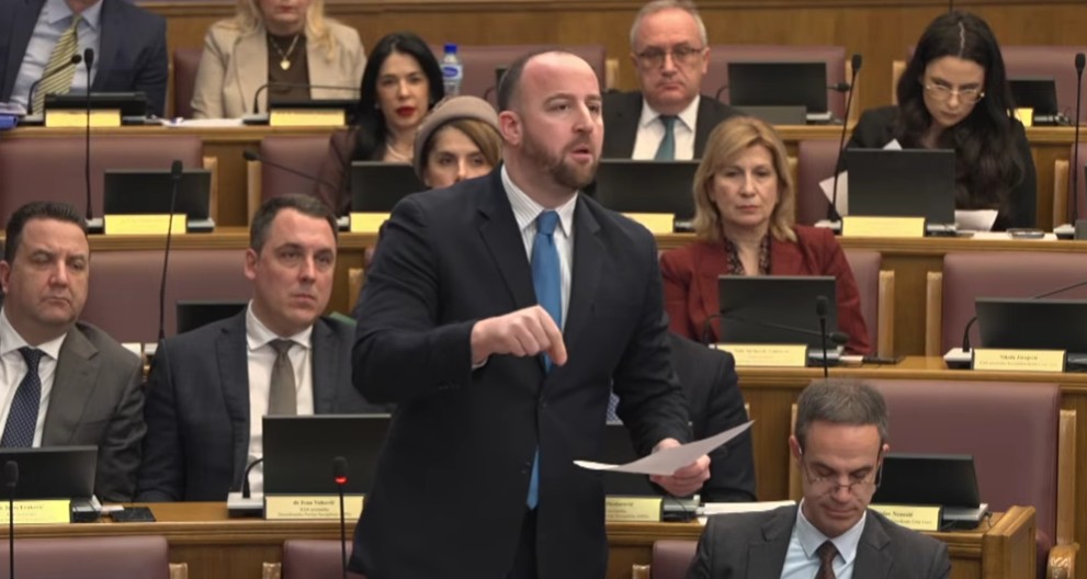 Andrija Nikolić (Foto: Skupština Crne Gore, stop kadar)