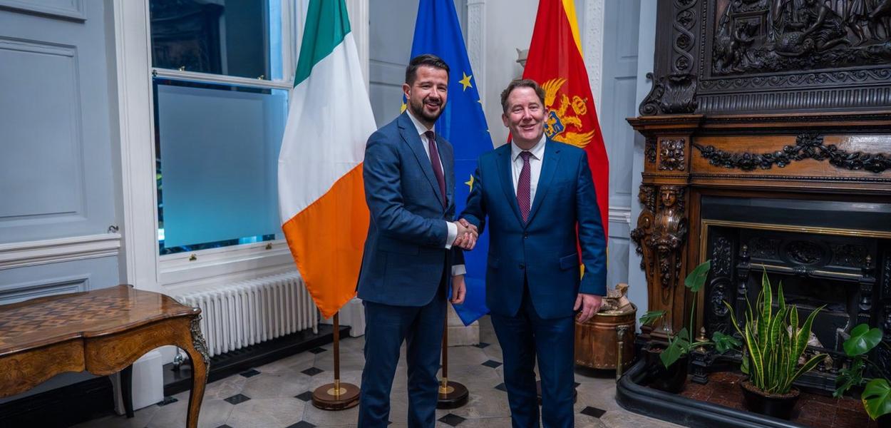 Milatović i O'Brajen (Foto: Jakov Mialtović/X)