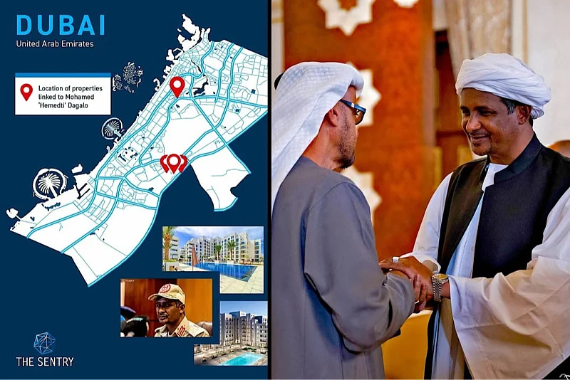 Hamdan Dagalo s predsjednikom UAE-a Mohammedom bin Zayedom  (Foto: The Sentry)