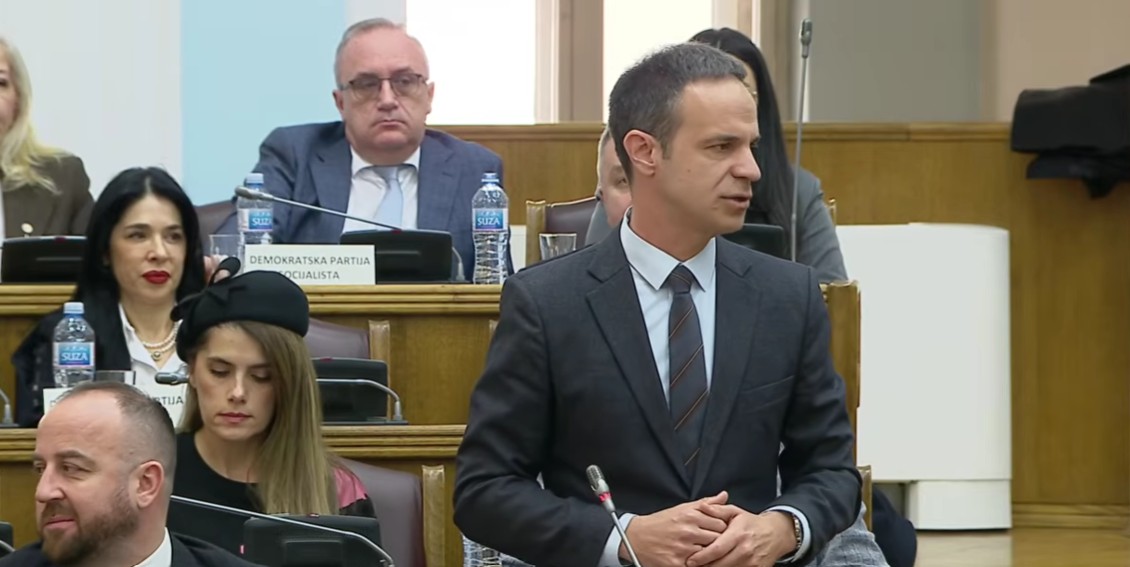 Boris Mugoša (Foto: Skupština Crne Gore/Jutjub)