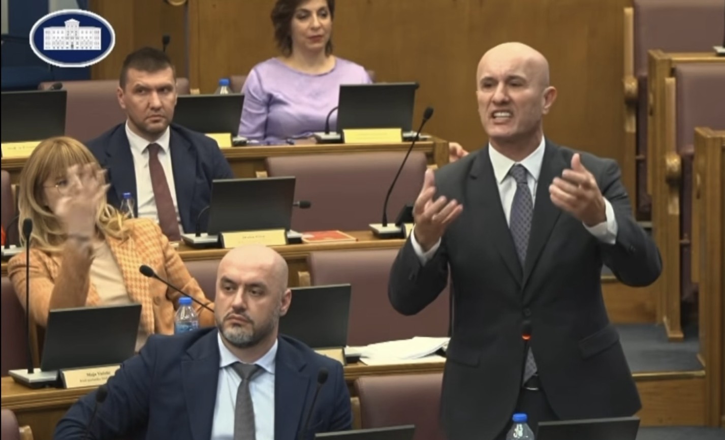 SRAMOTA POSLANICE PES-A: Jelena Nedović iza leđa Miodraga Lakovića daje sugestije Zdenki Popović