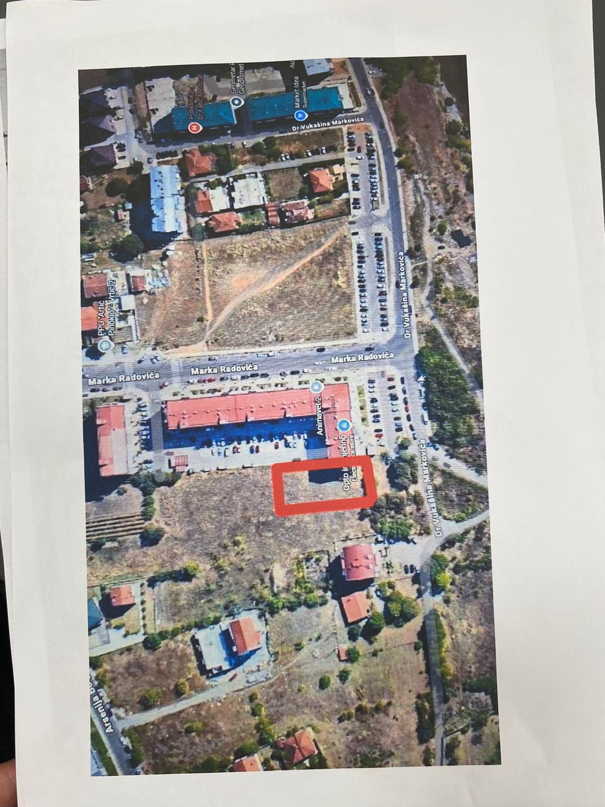 Parcela u Siti kvartu na kojoj je planirana višespratnica