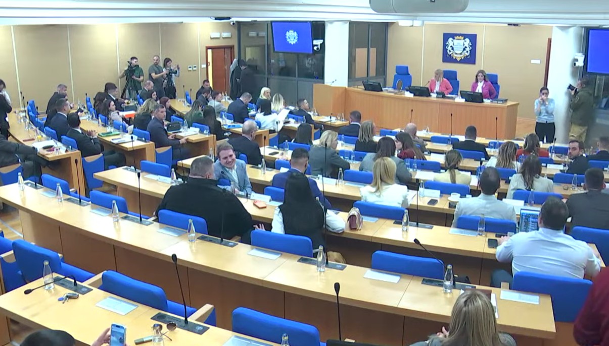 Sa današnje sjednice Skupštine Glavnog grada (Foto: Stop kadar)