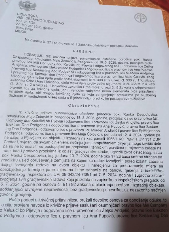 Odbacivanje krivične prijave