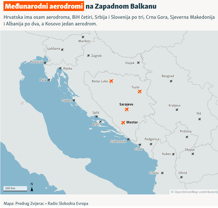Međunarodni aerodromi na Zapadnom Balkanu