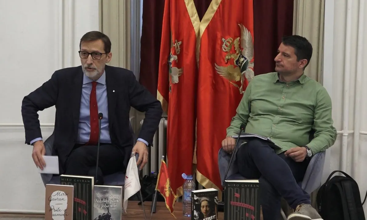 Miro Gavran i Vasko Raičević (Foto: RTV Cetinje)