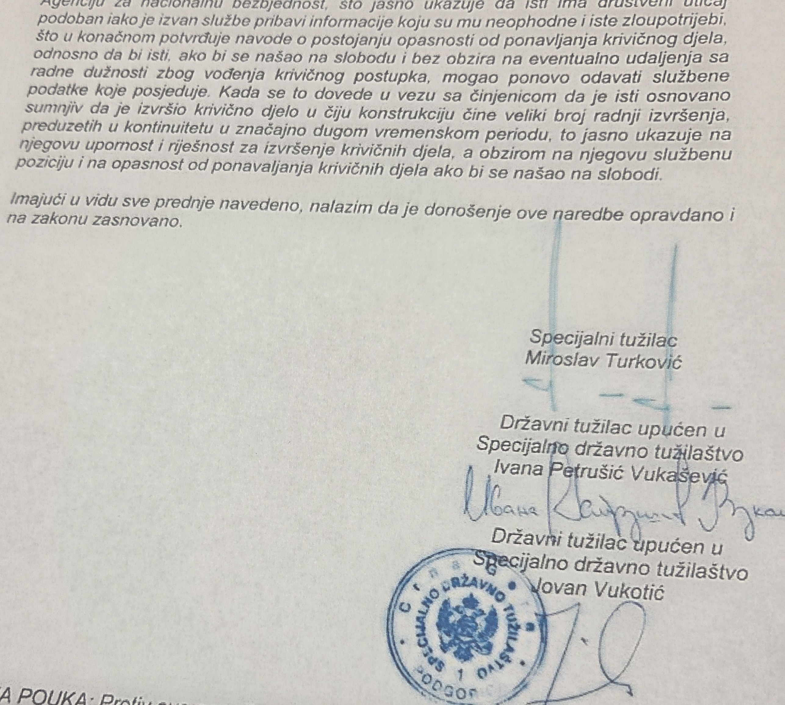 Order to conduct an investigation