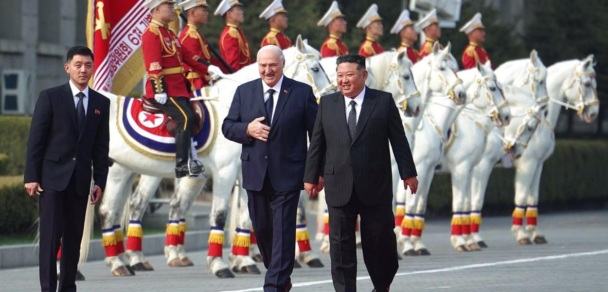  Pyongyang, North Korea, Wednesday, March 25, 2026. (Belarus' Presidential Press Service via AP)